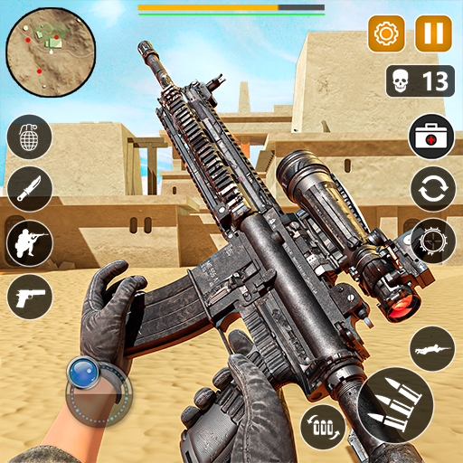 Gun strike: Free Offline FPS 3D Real Sniper Gun shooting Game