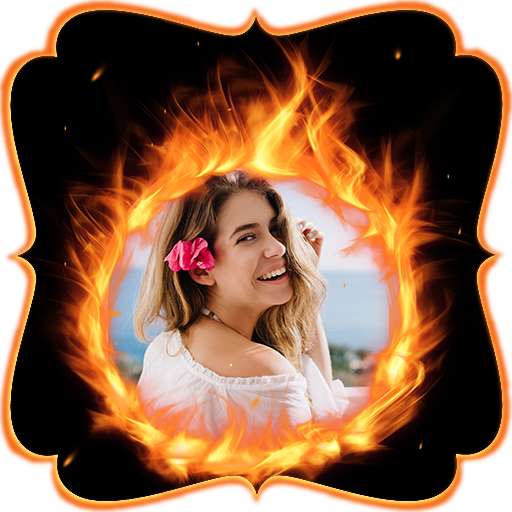 Fire Photo Frame Editor