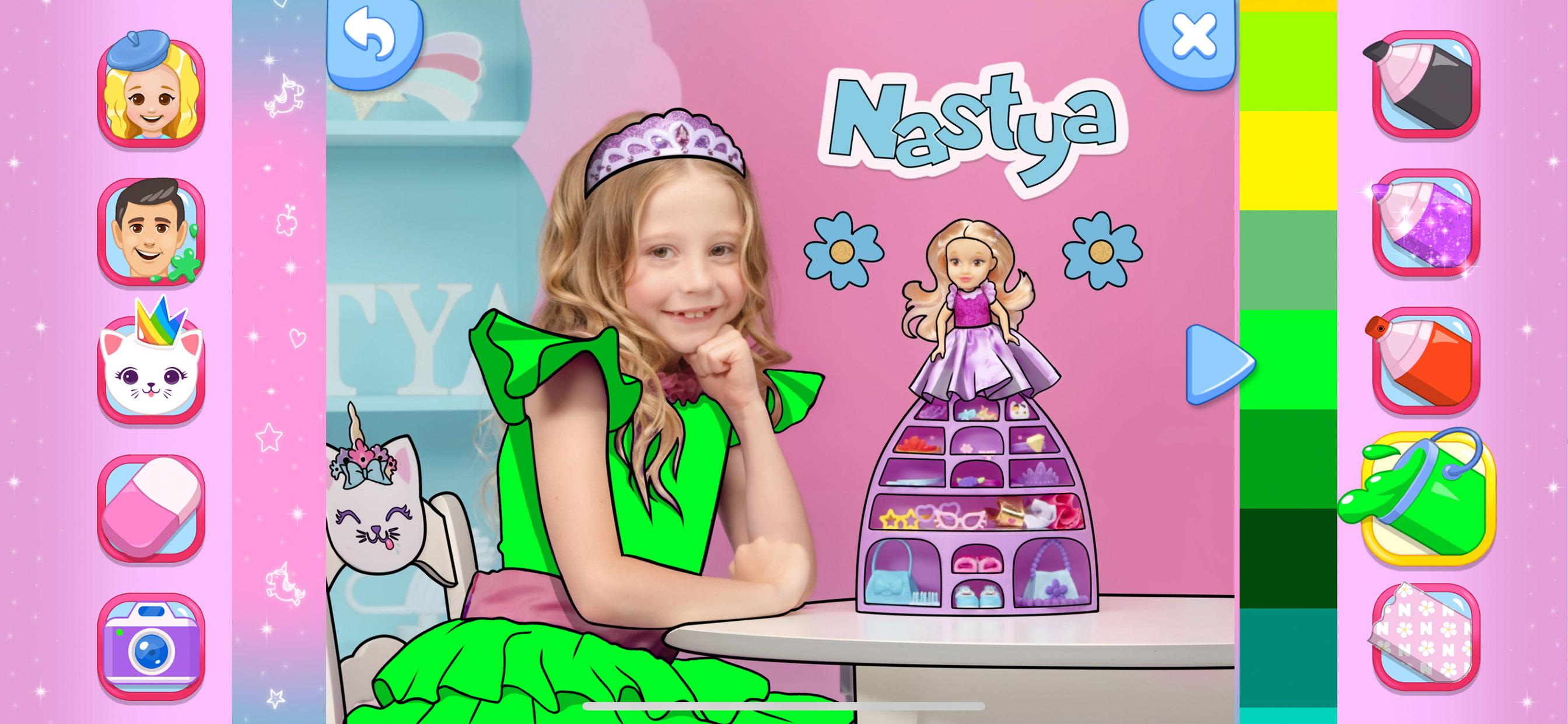 Скачать Like Nastya Coloring Book на ПК | Официальный представитель GameLoop