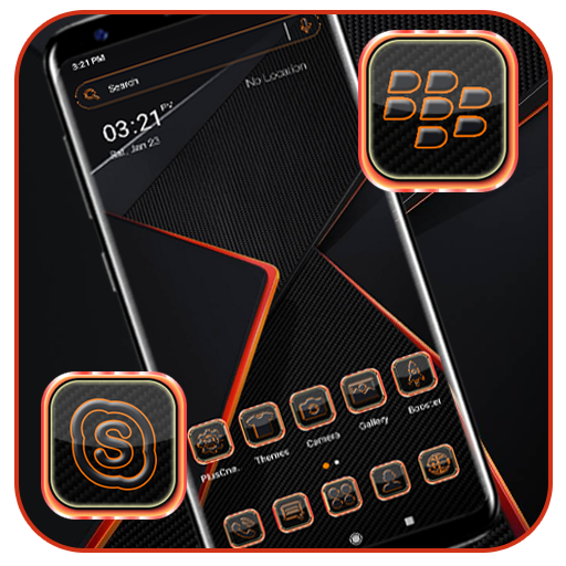 Orange Light Launcher Theme