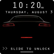 Black Car Pattern Lock Screen