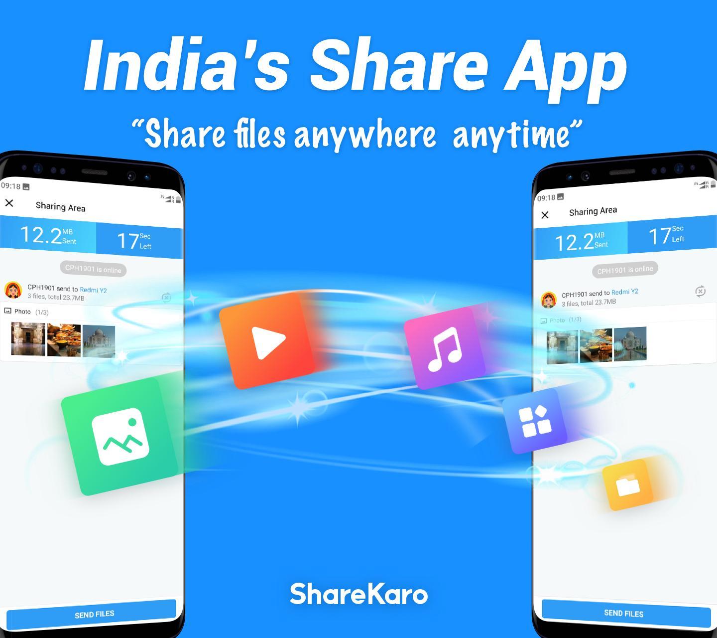 Скачать Share Karo Lite - Share & File Transfer, Shareit на ПК |  Официальный представитель GameLoop