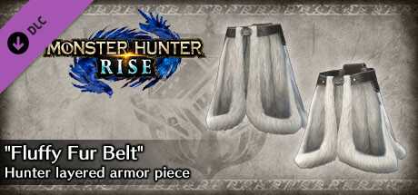 Monster Hunter Rise - "Fluffy Fur Belt" Hunter layered armor piece