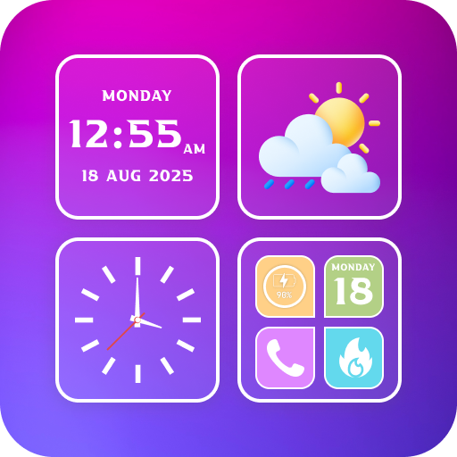 Color Widgets Themes AOD Clock