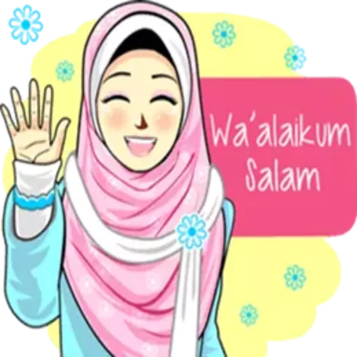 Stiker Hijab Cewek Cantik - WAStickerApps