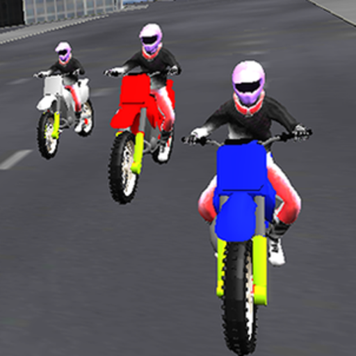 cidade de corrida de moto 3D