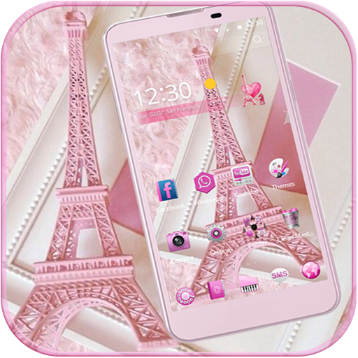 Pink Theme Eiffel Tower Love