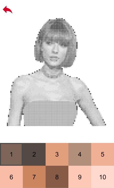 Taylor Swift Color by Number - Pixel Art Game - Free download and software  reviews - CNET Download