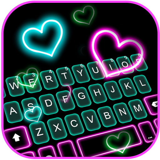 Fundo do Teclado Neon Pop Hear