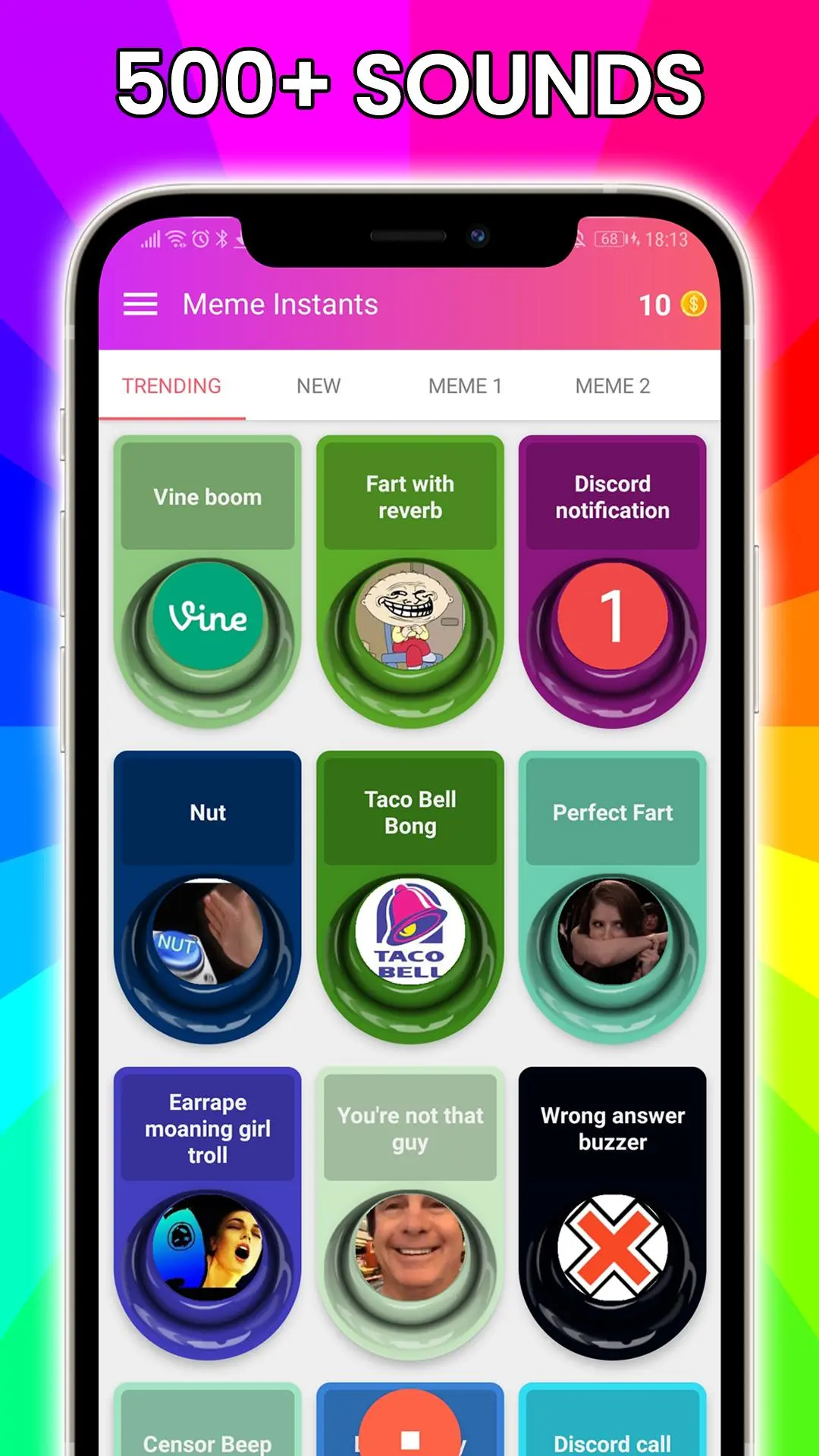 Download Meme Instant Buttons android on PC