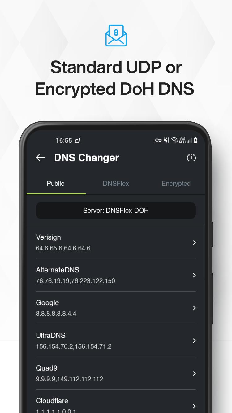 Скачать DNS Changer: Fast & Secure DNS на ПК | Официальный представитель  GameLoop