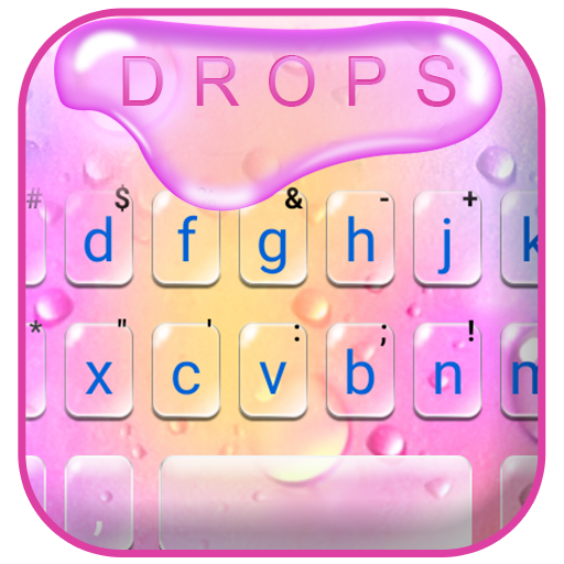 Colorful Water Drops Keyboard 