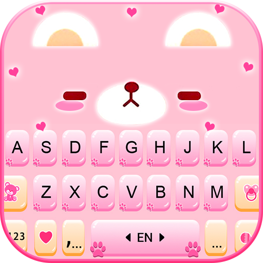 Pink Cute Bear Tema