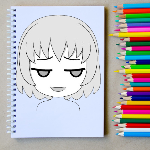 Menggambar Wajah Anime Chibi