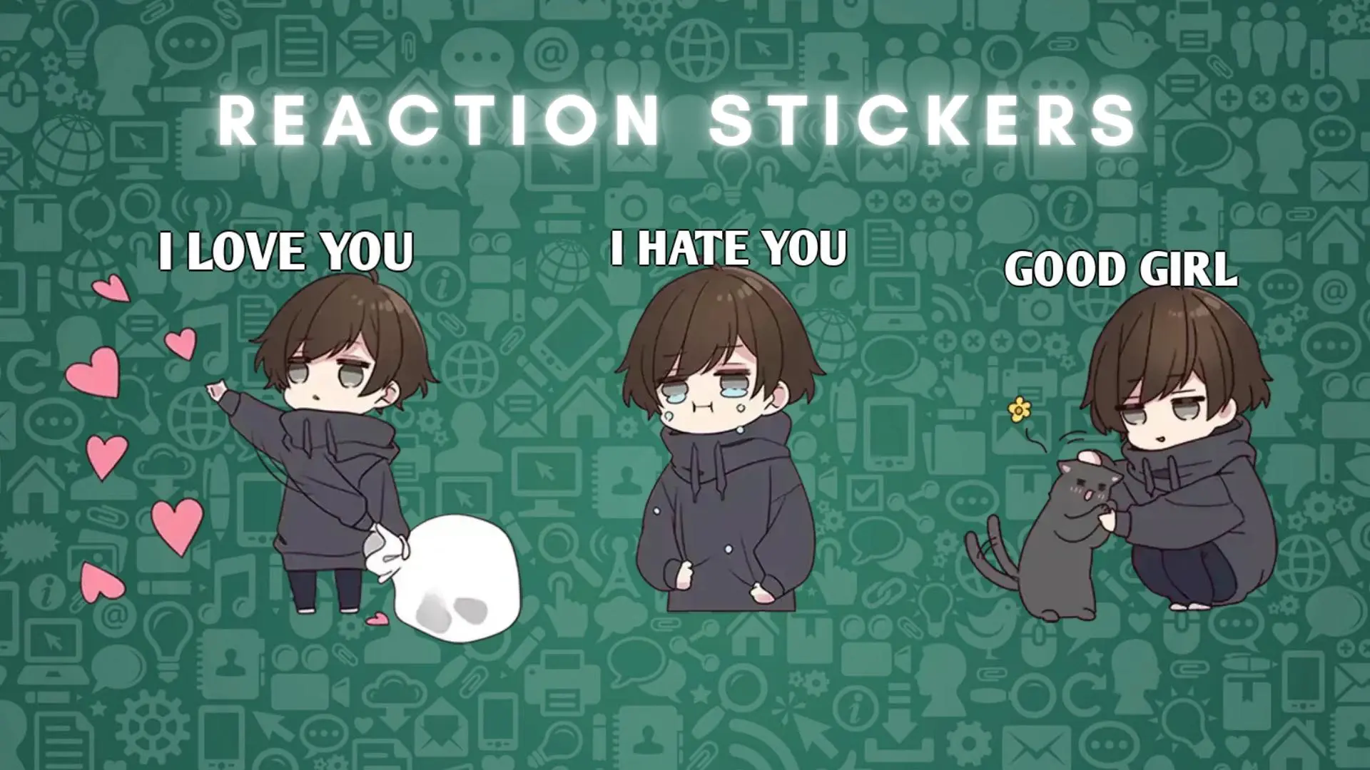 Download Menhera kun stickers WASticker android on PC