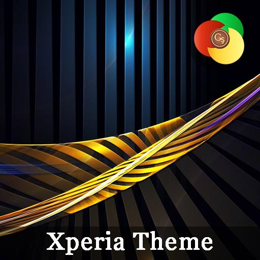 Golden lines | Xperia™ Theme