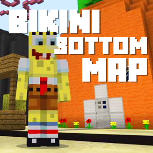 Map Bikini Bottom & Pineapple 