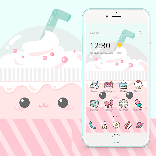 Cute Cartoon Sweetie Emoji Theme