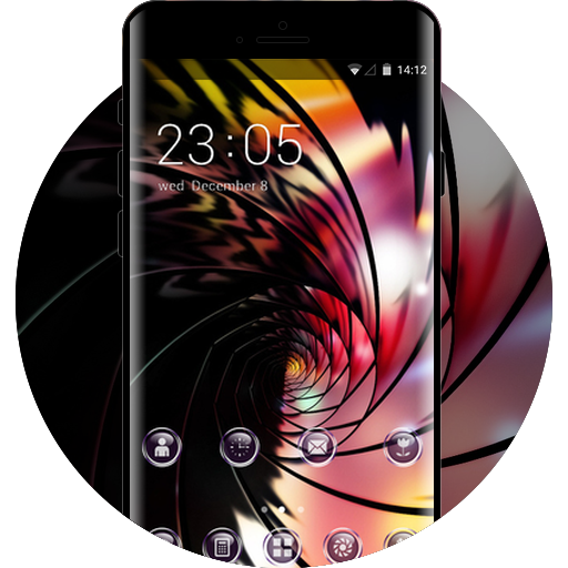 Theme for Jio Phone Launcher Glassy Wallpaper
