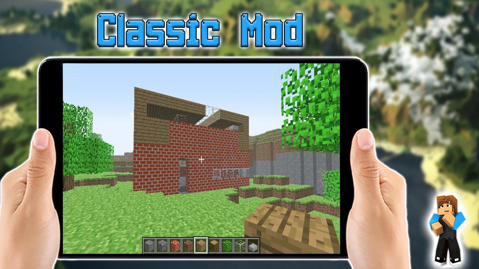 Download Classic Minecraft Mod for MCPE android on PC