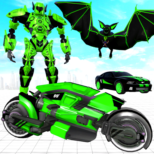 Flying Bat Bike Robot Games