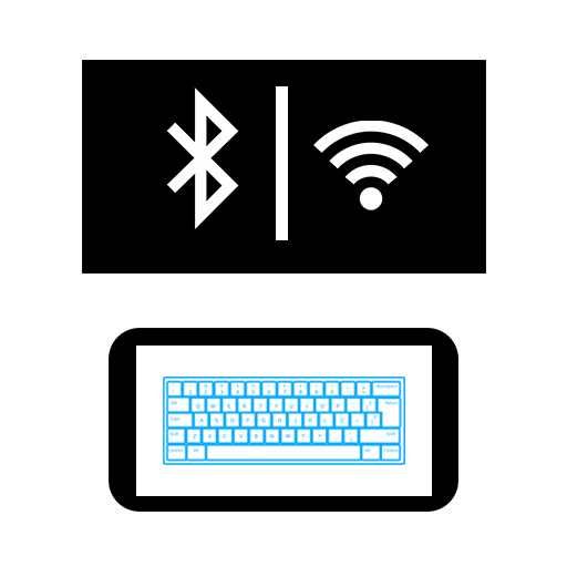 PC Keyboard/Mouse WiFi & Blue.