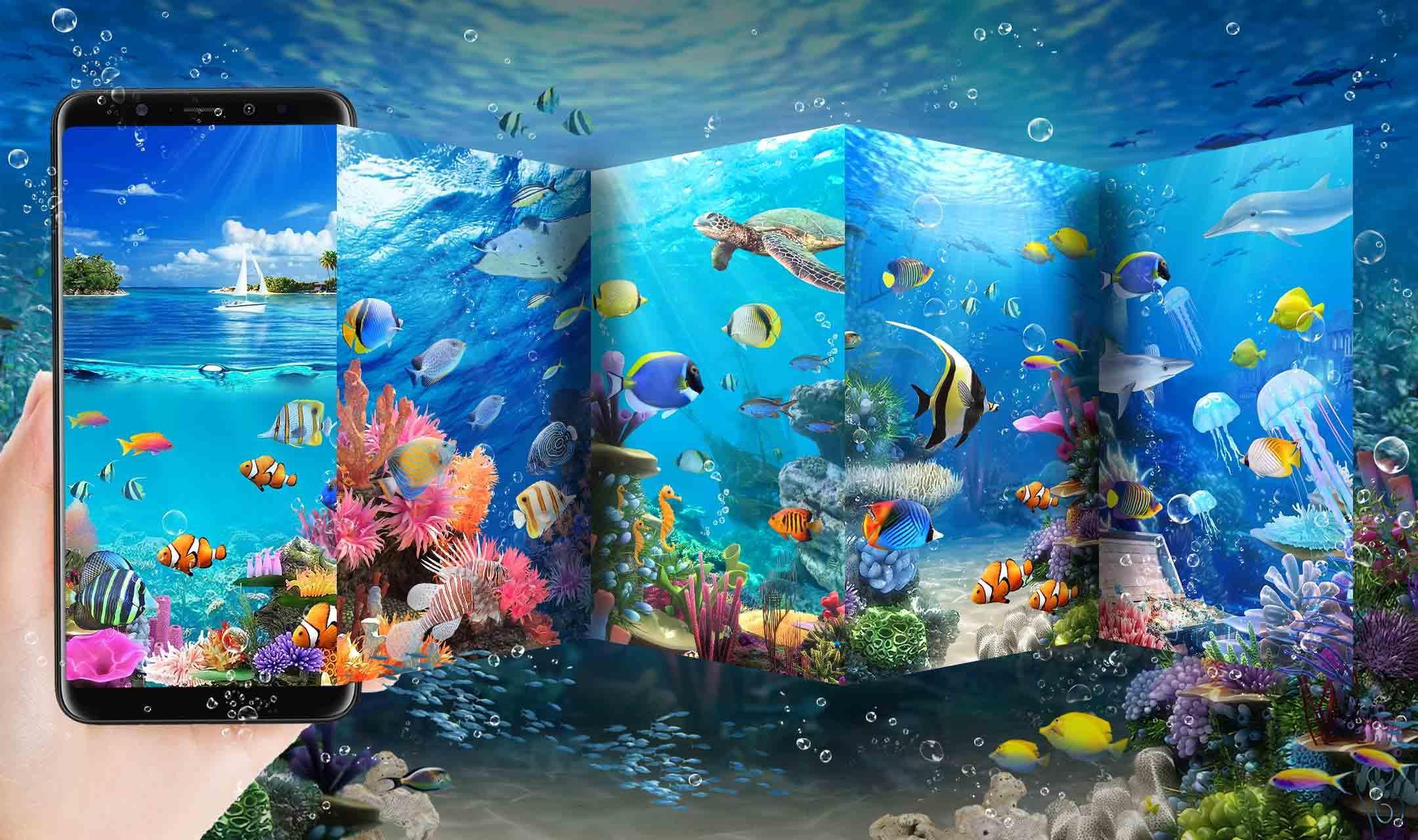 Скачать Lively Aquarium Fish Theme на ПК | Официальный представитель  GameLoop