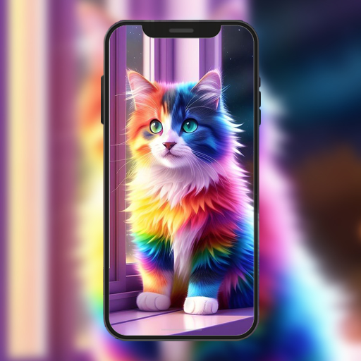 Cute Cat Rainbow Wallpapers