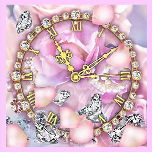 Diamonds Love Clock