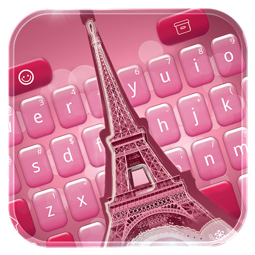 Merah muda Paris Keyboard