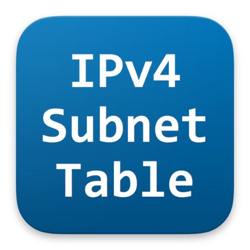 Subnet Table - IPv4 Subnet mas