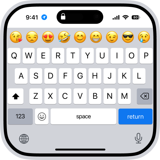 iphone 15 Keyboard Fonts Emoji