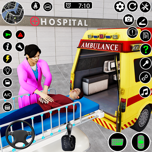 Ambulans Oyunları Sürüş 3D