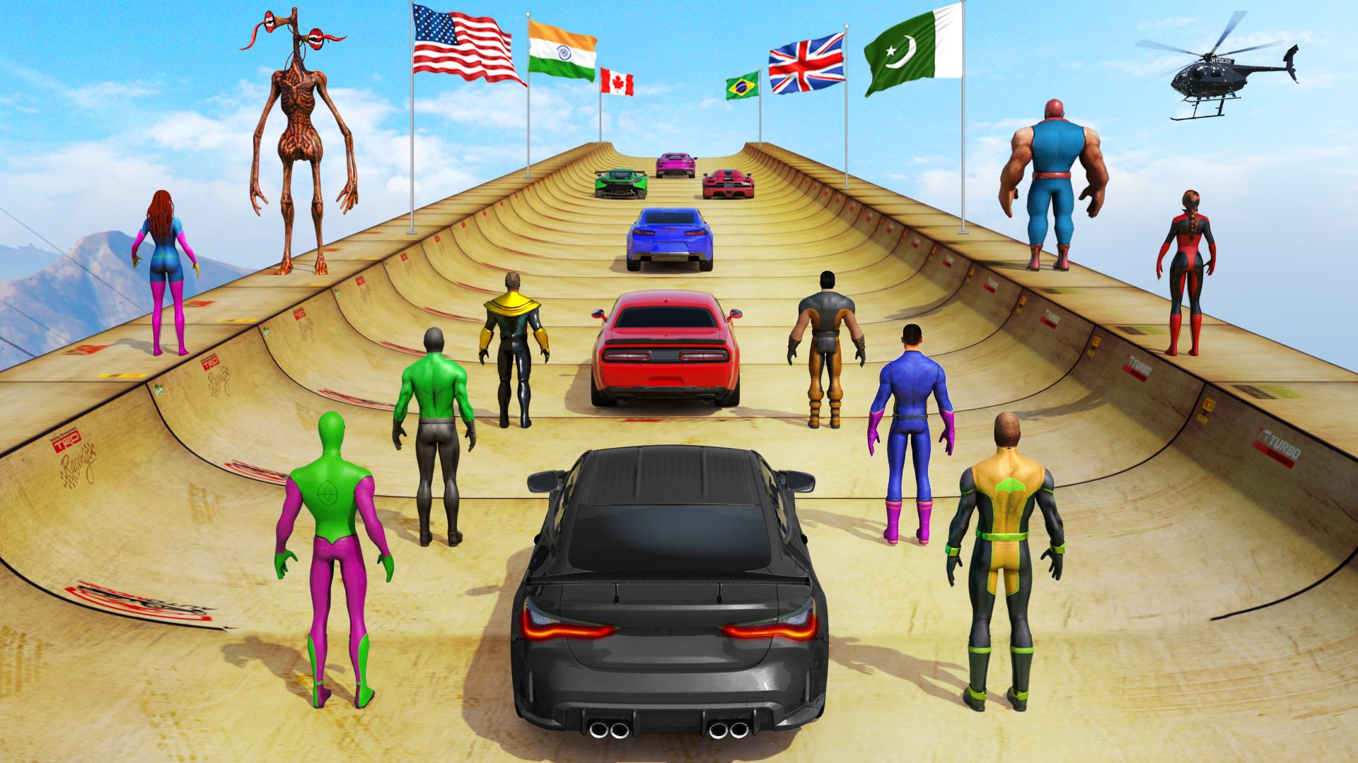 Скачать Mega Ramp Car Stunt Hero Games на ПК | Официальный представитель  GameLoop