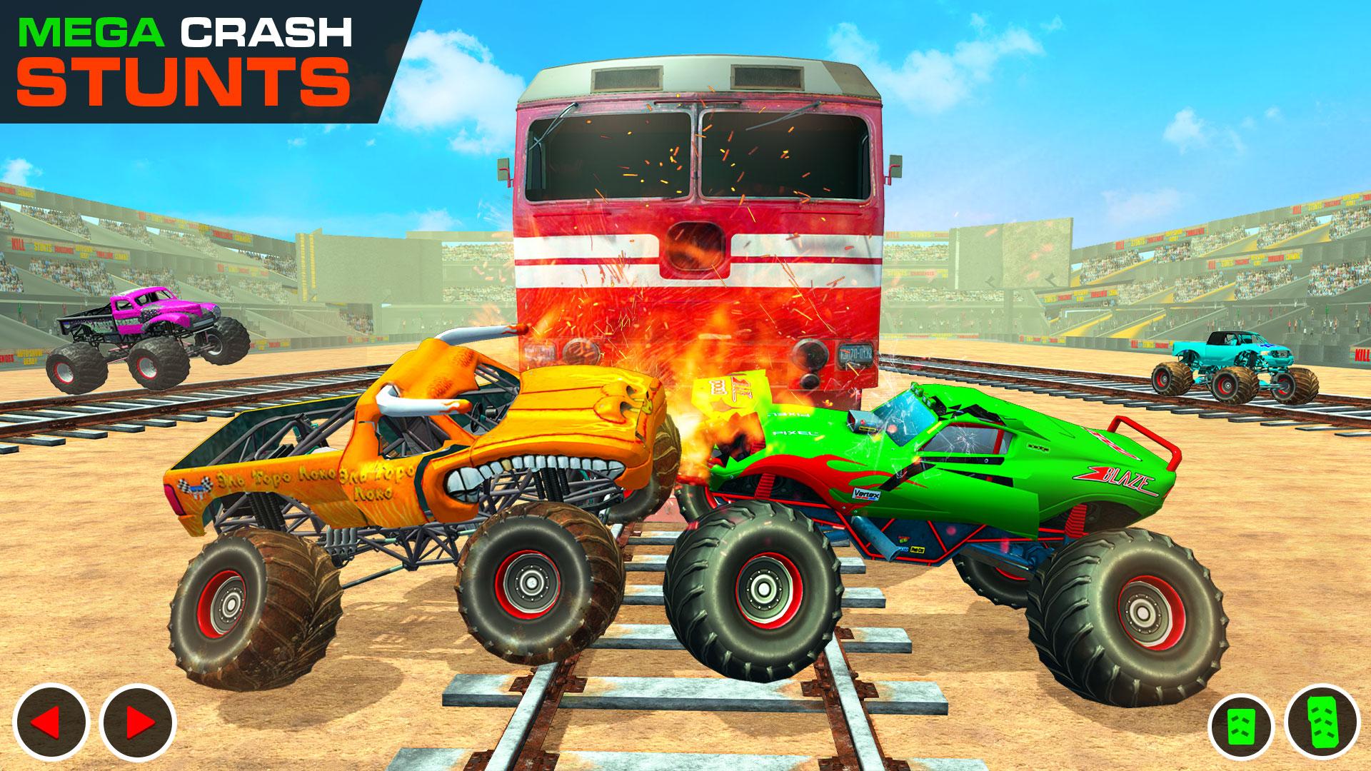 Скачать Monster Truck Derby Train Game на ПК | Официальный представитель  GameLoop