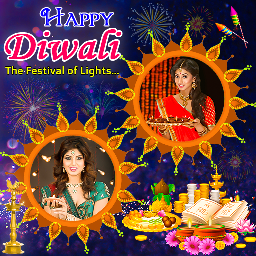 Diwali Dual Photo Frame