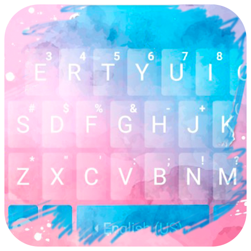O tema de teclado Pastel Color