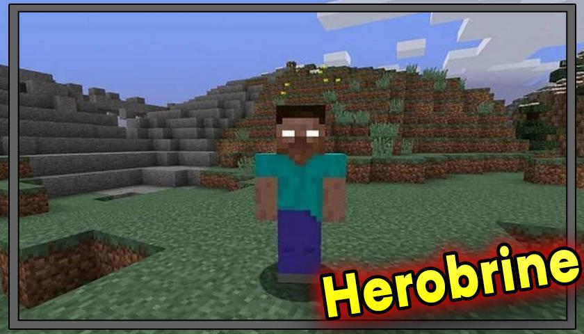 Friendly herobrine mod/add-on for Minecraft pocket edition Minecraft Mod
