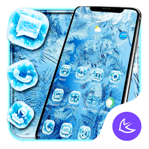 Ice Flower APUS Launcher theme