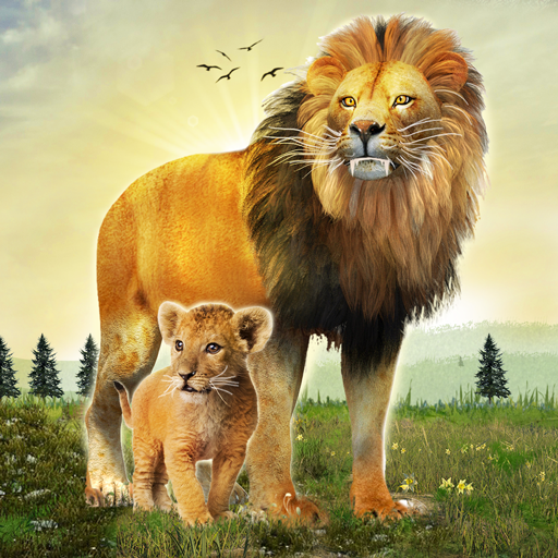 Семейный симулятор льва 3d