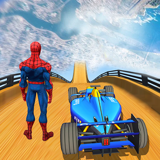 Superhero Formula Car Racing Stunts 3D