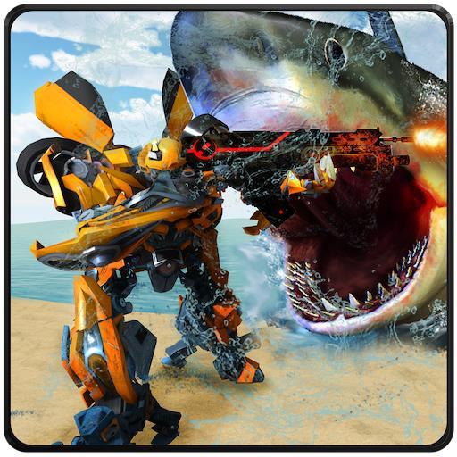 Robot Shark Hunt Car Transform