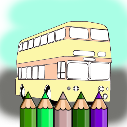 little bus coloring book