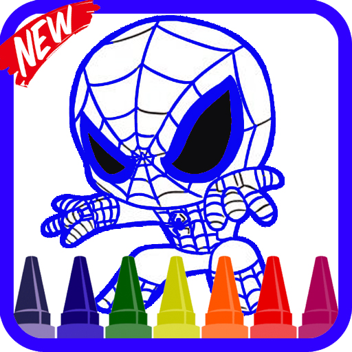 Spider Boy Coloring Book Heros