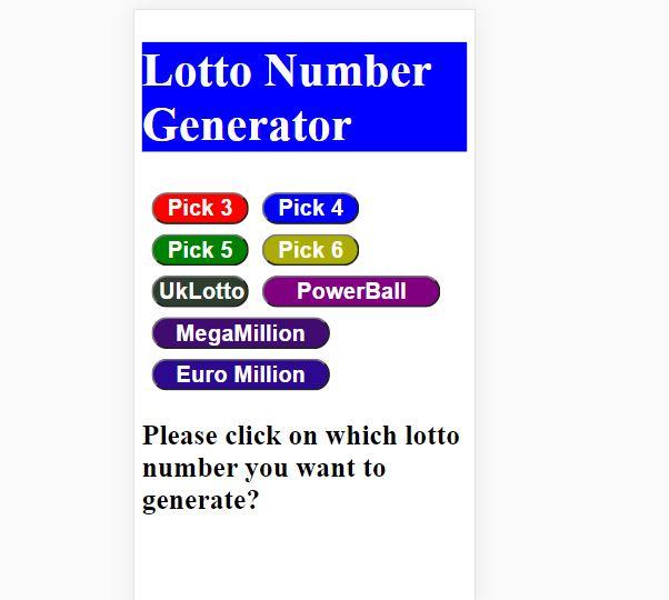 Lotto sale ball generator