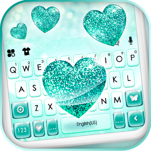 Glitter Heart Tema