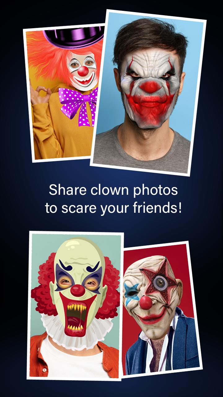 Скачать Scary Clown Mask Photo Editor на ПК | Официальный представитель  GameLoop