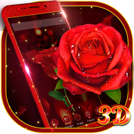 3D Rose Launcher - Classic Rose Theme