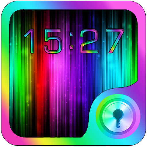 Neon Rainbow Go Locker theme