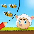 Rescue Sheep : Draw To Save